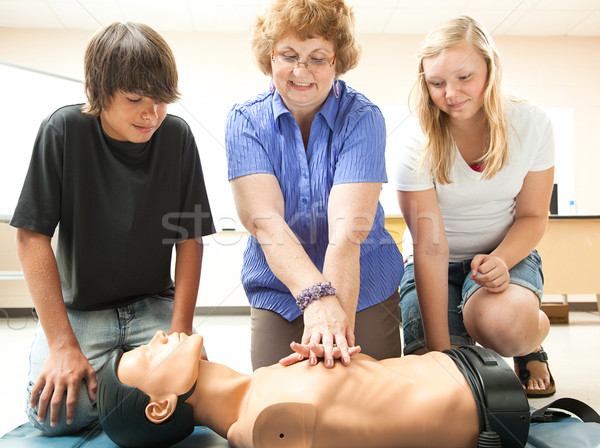 CPR Instruction in School Stock photo © lisafx