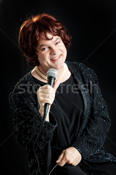 Female Impersonator Singing Stock photo © lisafx