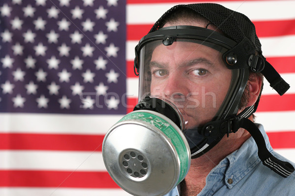 Stock photo: American Gas Mask Horizontal