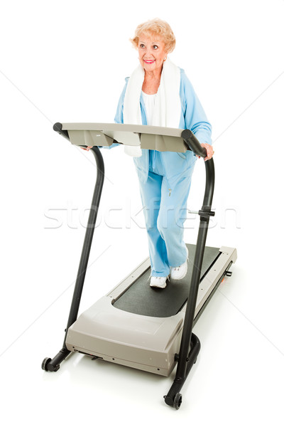 Prety Senior Stays Fit Stock photo © lisafx