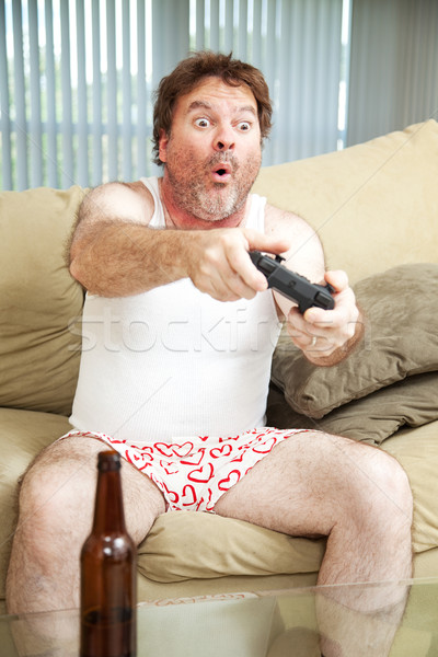 Man Playing Video Game Stock photo © lisafx
