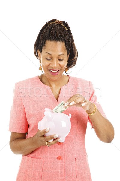 Saving in Piggy Bank Stock photo © lisafx