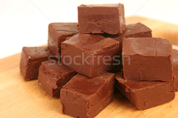 Homemade Chocolate Fudge 2 Stock photo © lisafx