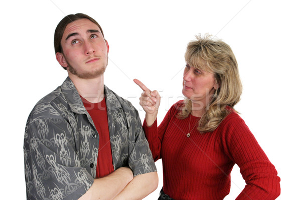 Mother Scolding Son Stock photo © lisafx