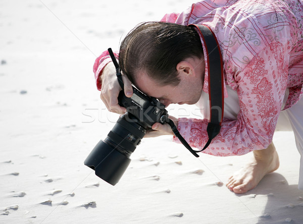 Photographer Shoots Macro Stock photo © lisafx