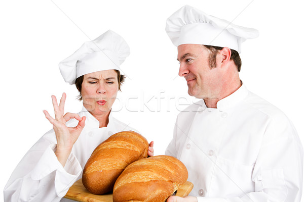 [[stock_photo]]: Chefs · pain · maître · Baker · chef · stagiaire