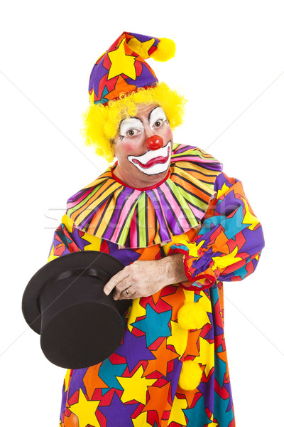 Trucco di magia clown perso braccio profondità Foto d'archivio © lisafx