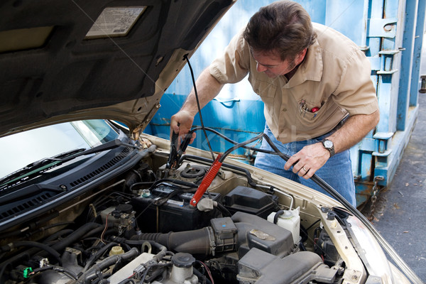 Auto Mechanic - Jumper Cables Stock photo © lisafx