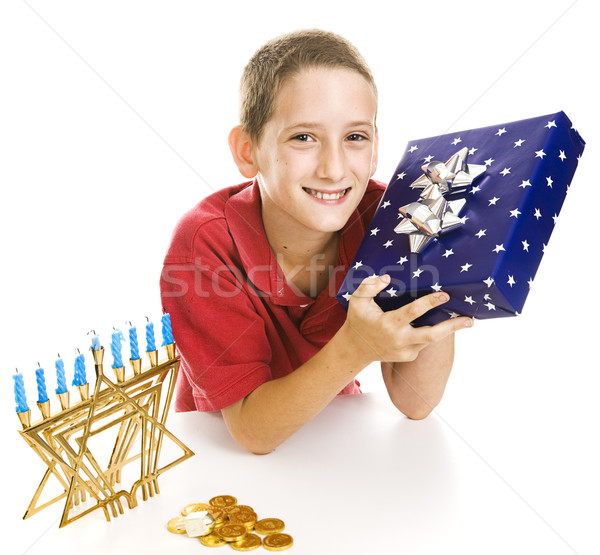 Little Boy Celebrates Chanukah Stock photo © lisafx