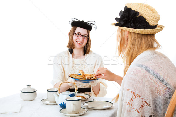 Teen Girls Have Tea Stock photo © lisafx