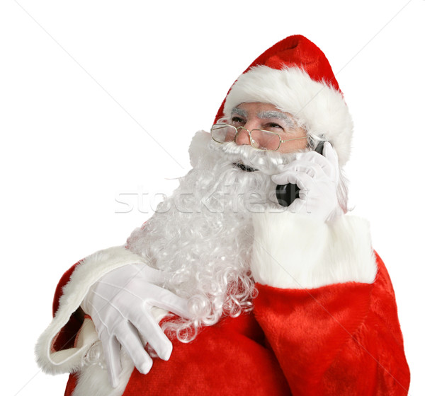 Santa's Funny Phone Call Stock photo © lisafx