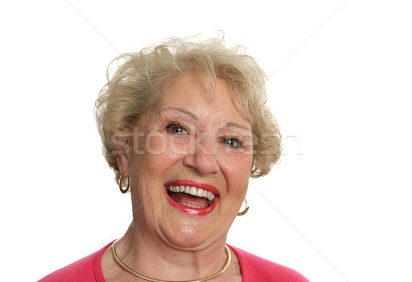 Senior Lady Laughing Stock photo © lisafx