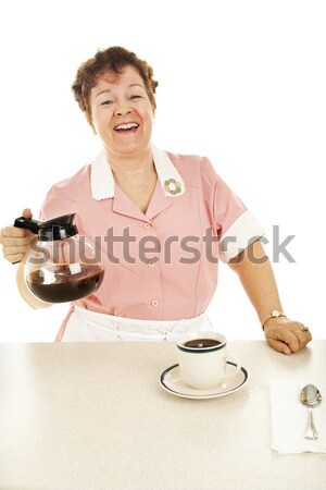 Waitress Serves Your Coffee Stock photo © lisafx