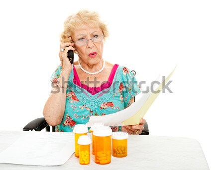 Senior Frau Schmerzen öffnen kann Hände Stock foto © lisafx