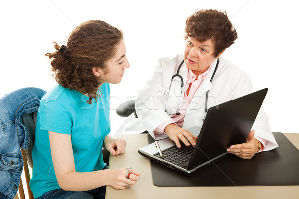 Teen Medical - Serious Discussion Stock photo © lisafx
