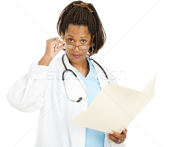 Skeptical Female Doctor Stock photo © lisafx