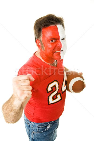 Painted Sports Fan Aggressive Stock photo © lisafx