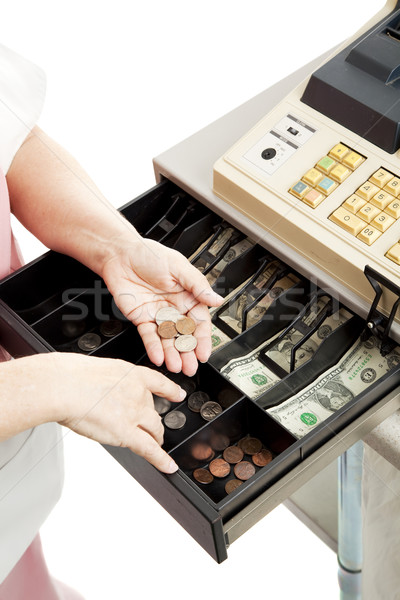 Cash Register Drawer Vertical Stock photo © lisafx