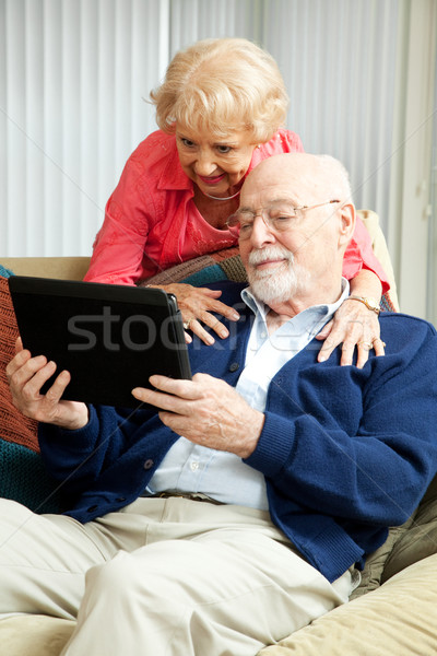 Senior Couple with Tablet PC Stock photo © lisafx
