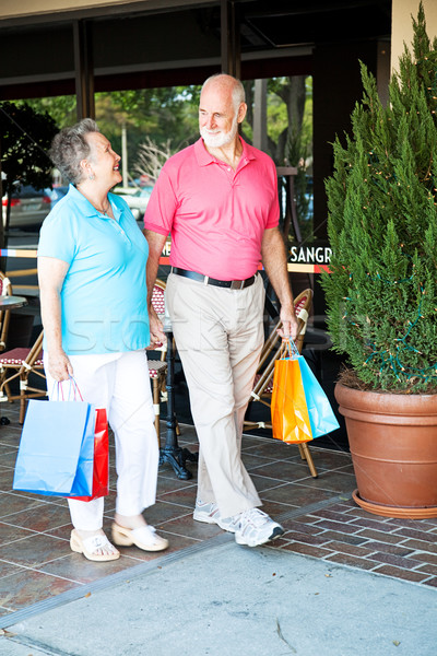 Shopping Seniors - Strolling Stock photo © lisafx