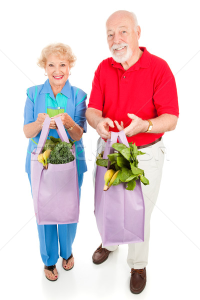 Healthy Seniors Eat Right Stock photo © lisafx