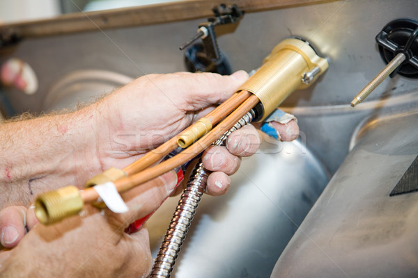 Plumbing - Faucet Installation Stock photo © lisafx