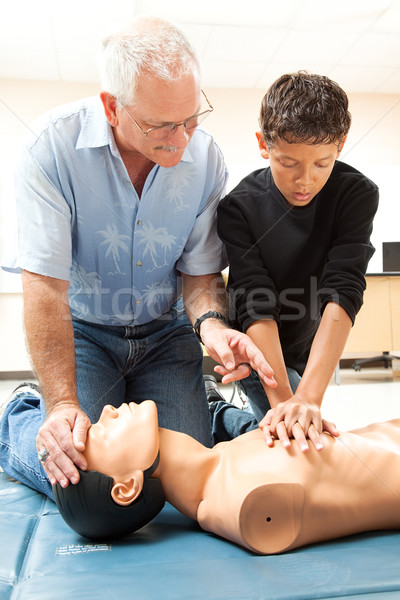 CPR Instruction in School Stock photo © lisafx