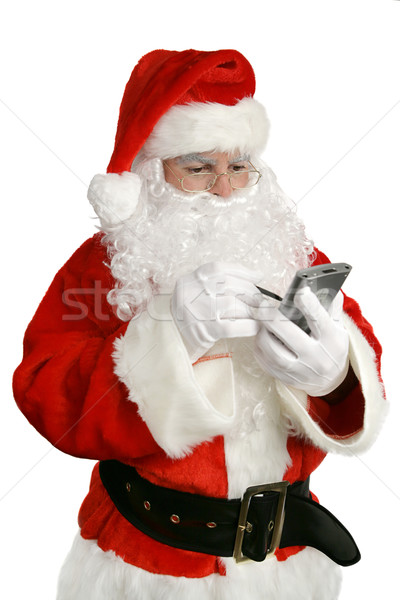 Modern Santa with List Stock photo © lisafx