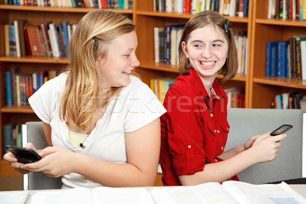 Texting Teenagers Stock photo © lisafx