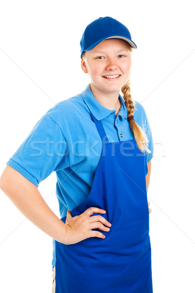 Teenage Worker Hands on Hips Stock photo © lisafx