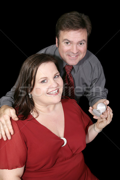 Newly Engaged Couple Stock photo © lisafx