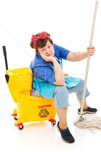 Cleaning Lady - Worn Out Stock photo © lisafx