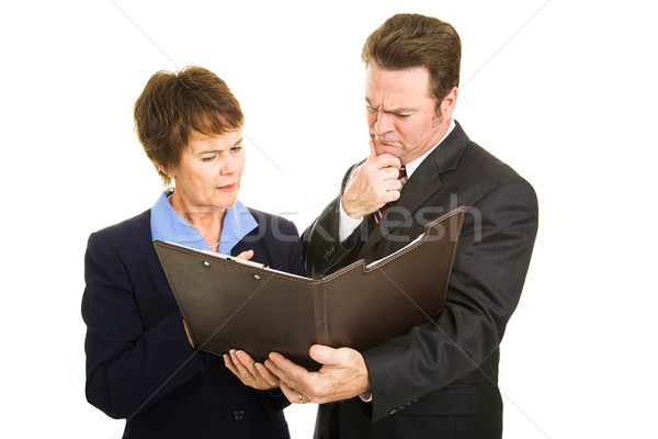 Troubling Business Report Stock photo © lisafx