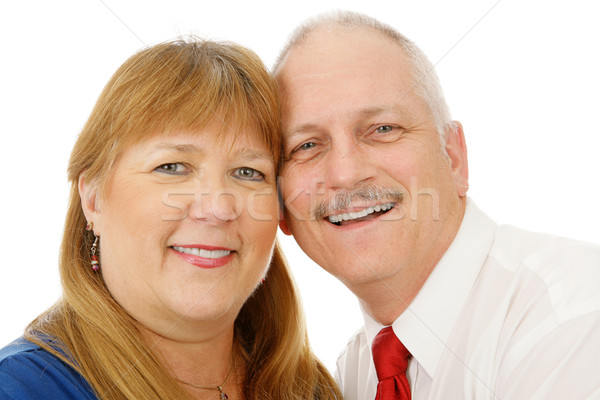 Stock photo: Mature Couple Headshot