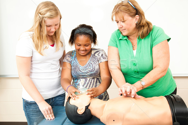 Using Oxygen Mask with CPR Stock photo © lisafx