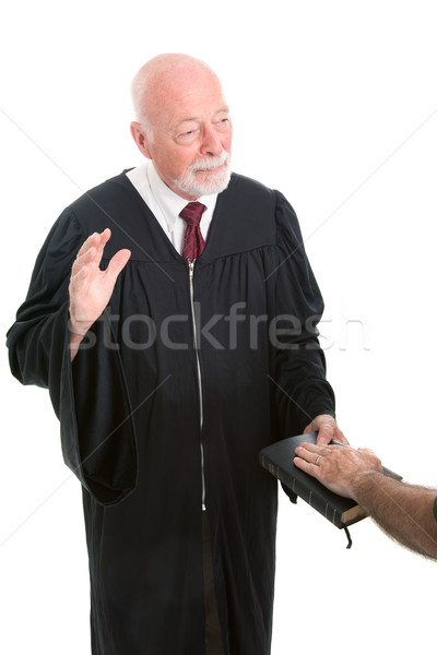 Judge - Swearing In Stock photo © lisafx