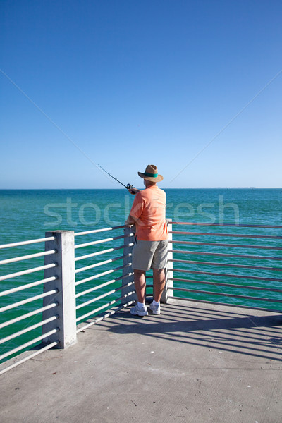 Solitary Fisherman Stock photo © lisafx