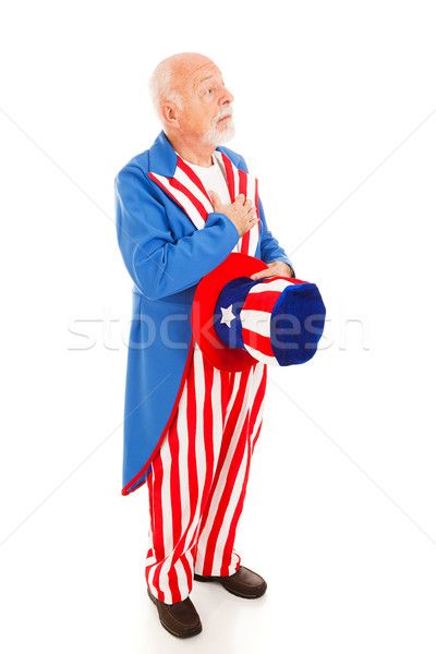Uncle Sam - Pledge of Allegiance Stock photo © lisafx
