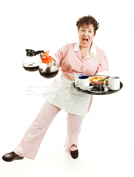 Waitress - Balancing Act Stock photo © lisafx
