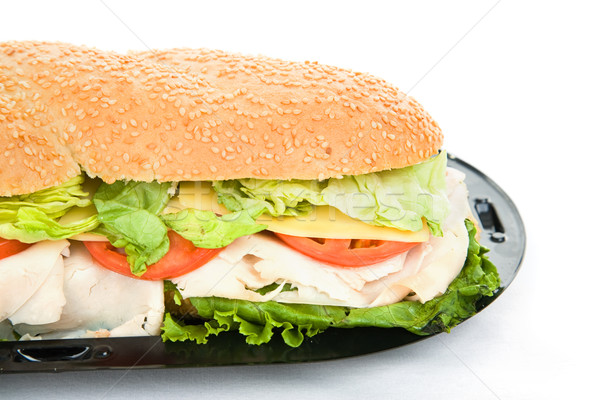 Giant Sub Sandwich Closeup Stock photo © lisafx