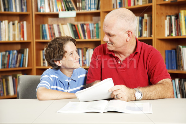Tutoring in the Library Stock photo © lisafx
