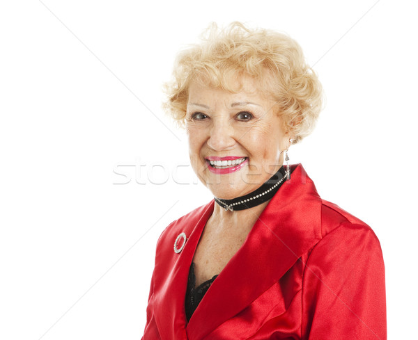 Retrato belo senior mulher férias Foto stock © lisafx