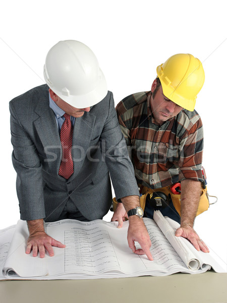 Reviewing Blueprints Stock photo © lisafx