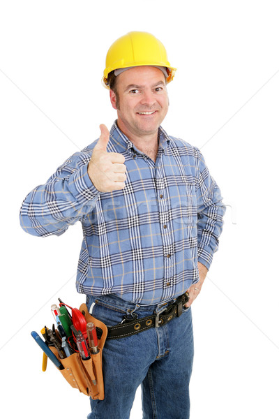 Stock photo: Tool Guy Thumbsup