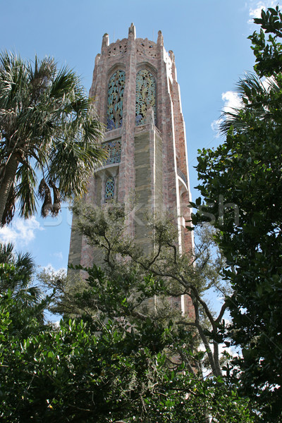 Stock photo: Bok Tower Thru Trees