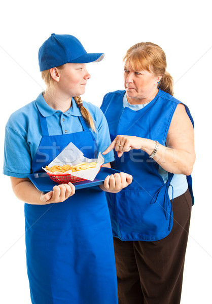 Teen Worker with Boss Stock photo © lisafx