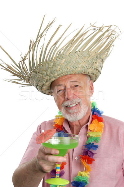 Foto stock: Tropical · senior · homem · férias · verão