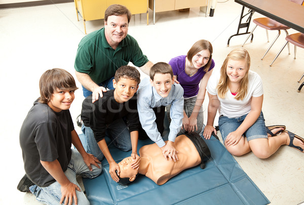 Students Learn CPR Stock photo © lisafx