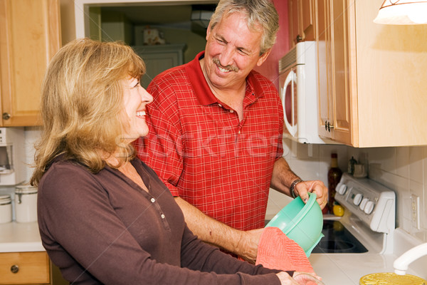 Doing Dishes Together Stock photo © lisafx