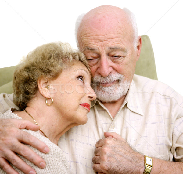 Samen ouderen echtgenoot vrouw verlies liefde Stockfoto © lisafx